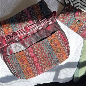 Vintage Bohemian Rug Purse and Wallet